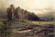 Oil on canvas painting entitled Alexei Savrasov